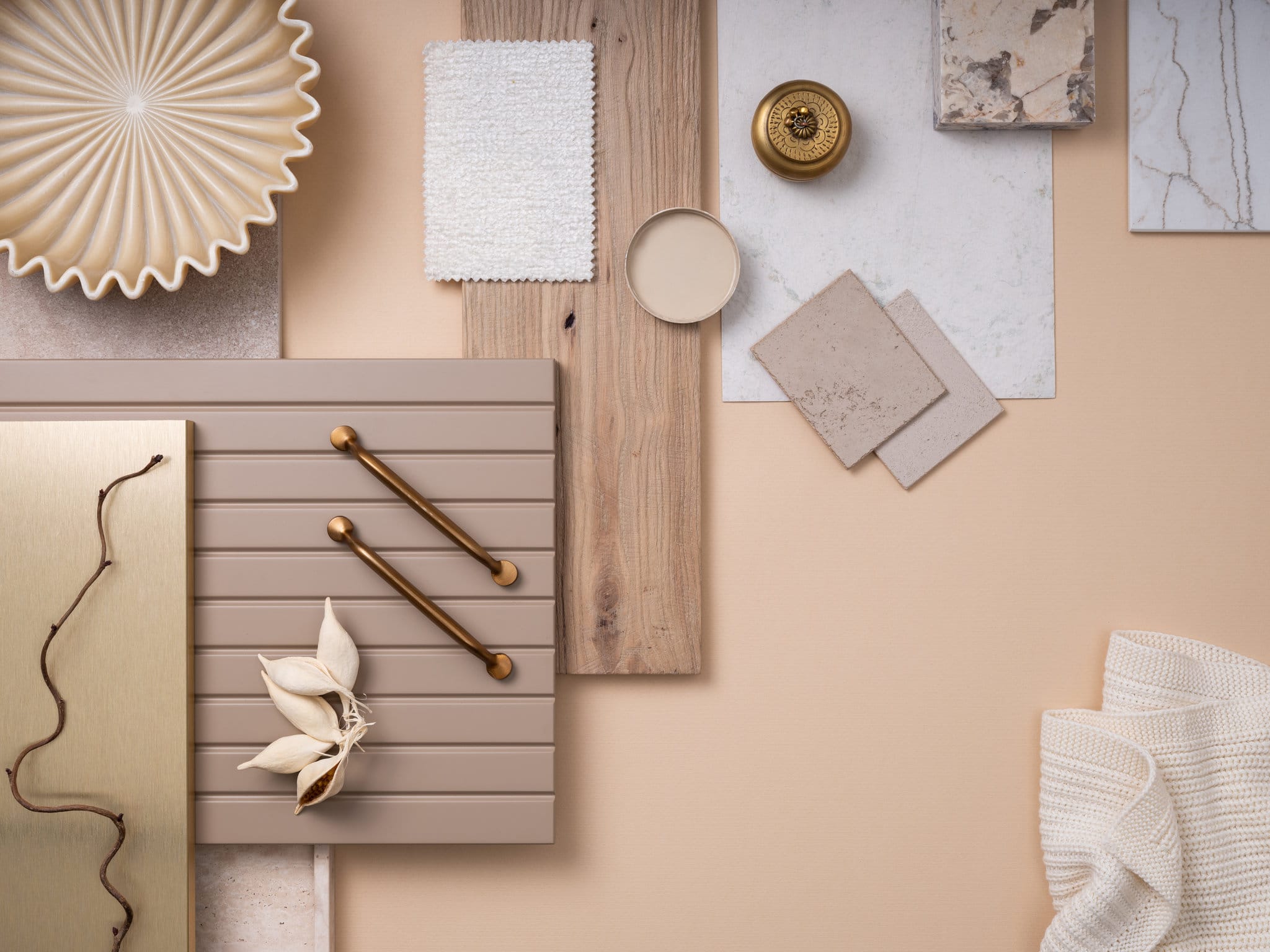 Classic,Flat,Lay,Composition,In,Beige,And,Gray,Color,Palette